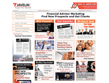 Tablet Screenshot of javelinmarketing.com